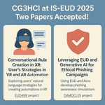 Two accepted papers at IS-EUD 2025
