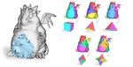 VOLMAP (a Large Scale Benchmark for Volume Mappings to Simple Base Domains)